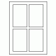 575 - Label Size 80mm x 125mm - 4 labels per sheet